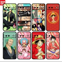 one piece roronoa zoro shockproof for google pixel 6 6a pro 5 5a 4a xl 5g black soft phone case silicone cover fundas coque capa