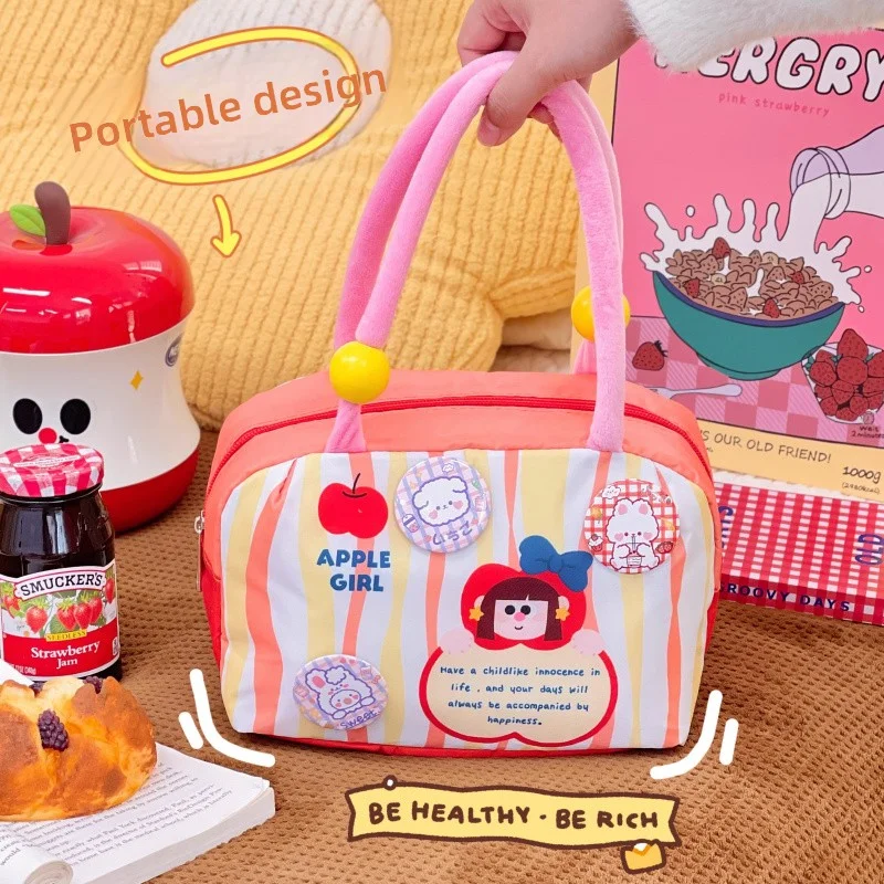 Kawaii Cherry термосумка для обеда для женщин, работы, детей, школы, милая портативная изолированная сумка для ланча, сумка Bento, сумки для хранения еды (art.: 3920d41b86ad2) - 3920d41b86ad2