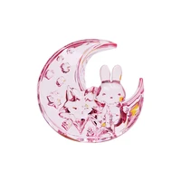 childrens acrylic imitation crystal transparent large moon star bunny ornament kindergarten game reward gift