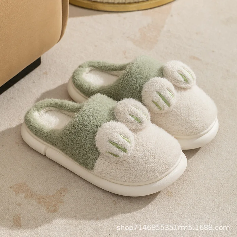 Женские тапочки с кошачьими лапами