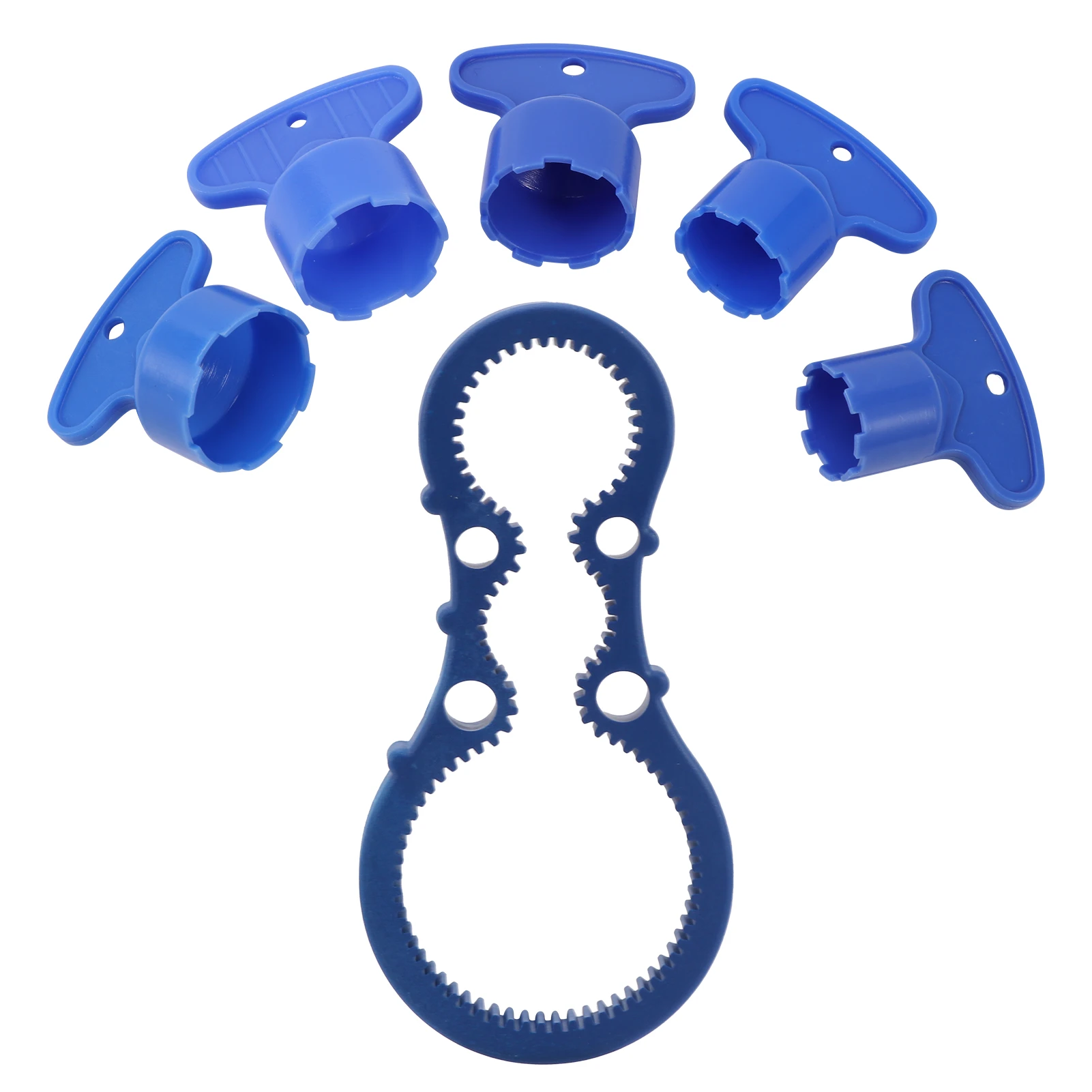 

6pcs Bathroom Key Wrench Non Slip Solid Replacement ABS Durable Faucet Aerator Removal Tool Home Easy Use Hotel Sink Kitchen