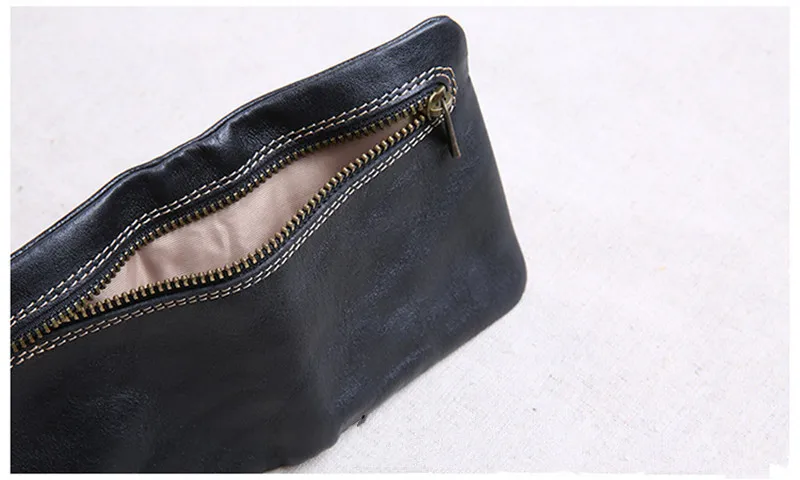 PNDME Simple casual designer natural real leather men short style wallet mini small purse Female vertical style student purse