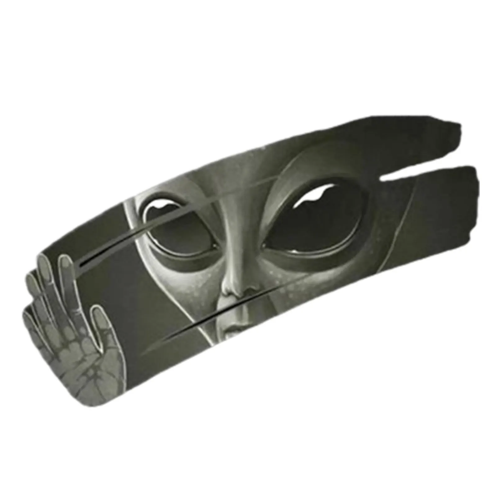 Самоклеящаяся Виниловая Наклейка 3D с инопланетянином треснувшим планкой из ПВХ
