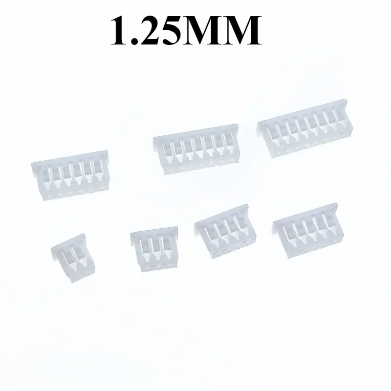 Фото 50pcs 1.0mm 1.25mm 1.5mm 2.0mm 2.54mm SH JST PH XH Housing Shell Connector 2/3/4/5/6/7/8/9/10P 1.0 1.25 2.0 2.54 Plastic Plugs №5