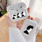 Чехол для беспроводных наушников с рисунком в стиле аниме Cowboy Bebop, чехол для AirPods 1 2, прозрачный чехол для Air Pods Pro, роскошный чехол