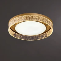 deyidn modern gold round ceiling lamp indoor led resin decoration ceiling mounted light for dining room bedroom study