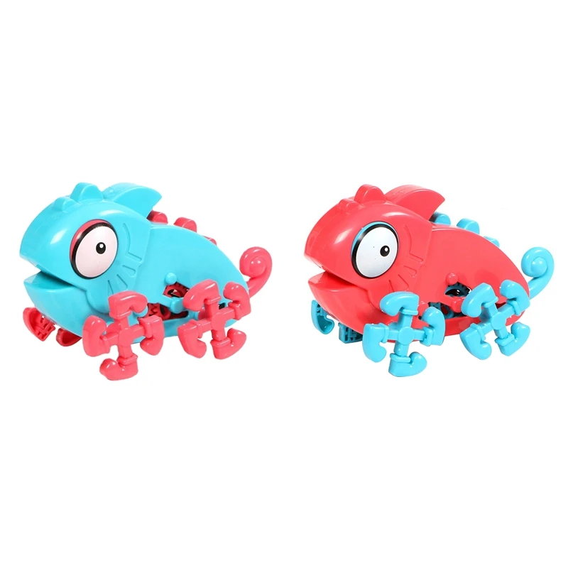 

DIY собранная версия, модель электрического Хамелеона, ползающие игрушки, мини-Хамелеон для мальчиков и девочек, подарок