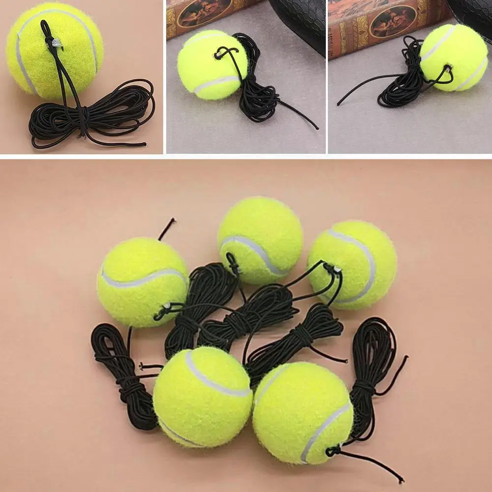 

Professional Tennis Training Ball With Elastic Rope Balls Rebound With String Ball Tennis Train Practice Portable F2p5