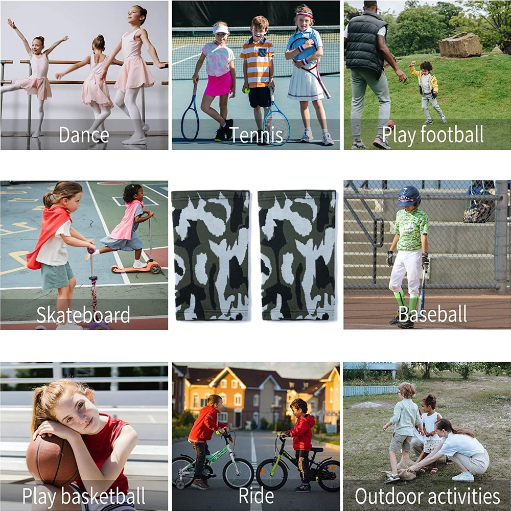 1 пара детский трикотажный бандаж на локти