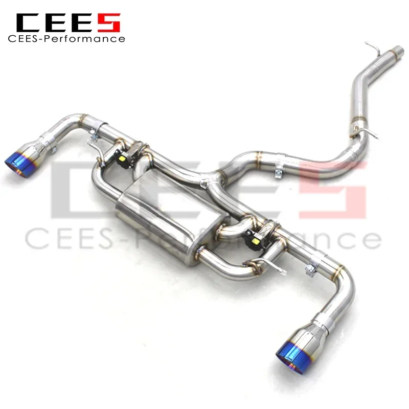 CEES Catback выхлопная труба для Audi TT/TTS 2.0T 2015-2019 трубы из нержавеющей стали глушитель