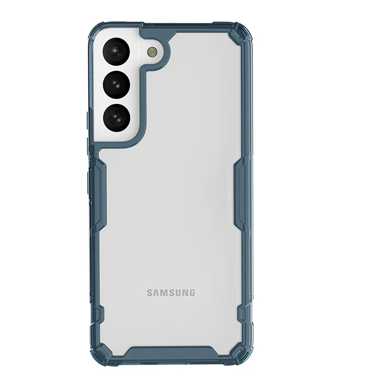 

Прозрачный чехол для телефона из ТПУ для Samsung серии S22, жесткий Противоскользящий матовый чехол из поликарбоната с четырьмя углами для S 22 +/У...