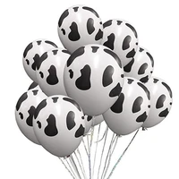12inch 102030pcs cow printing latex confetti balloons wedding decorations matte globos birthday party