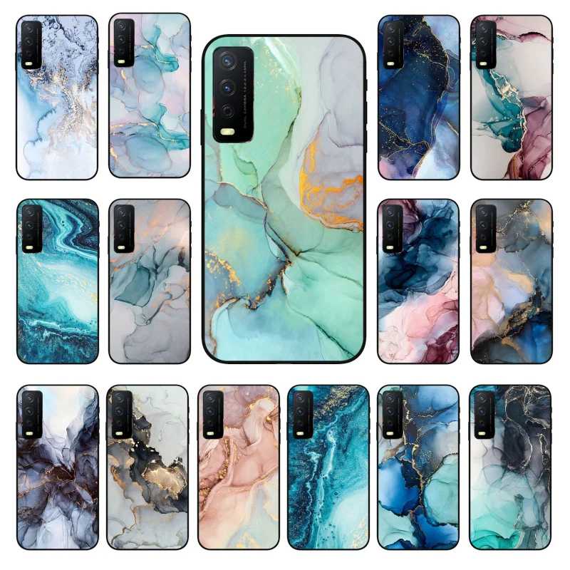 

Blue Marble Phone Case for VIVO Y31 Y30 Y21 Y15S Y53S Y11 V21 V21E V20SE U3X U3 IQOOZ3 IQOONEO Y32 Y70 1907