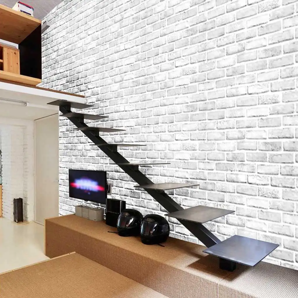 

45cmx10m Brick Wall Papers Self-adhesive Stickers Waterproof Wallpaper
