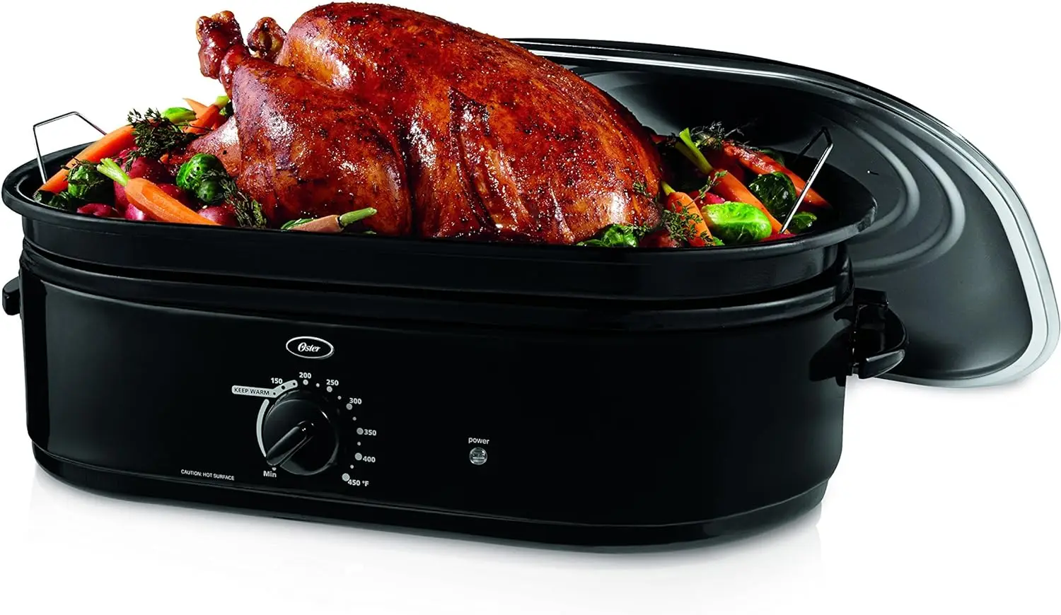 

Oven with Self-Basting Lid, 18 Quart, Black (CKSTRS18-BSB-W)