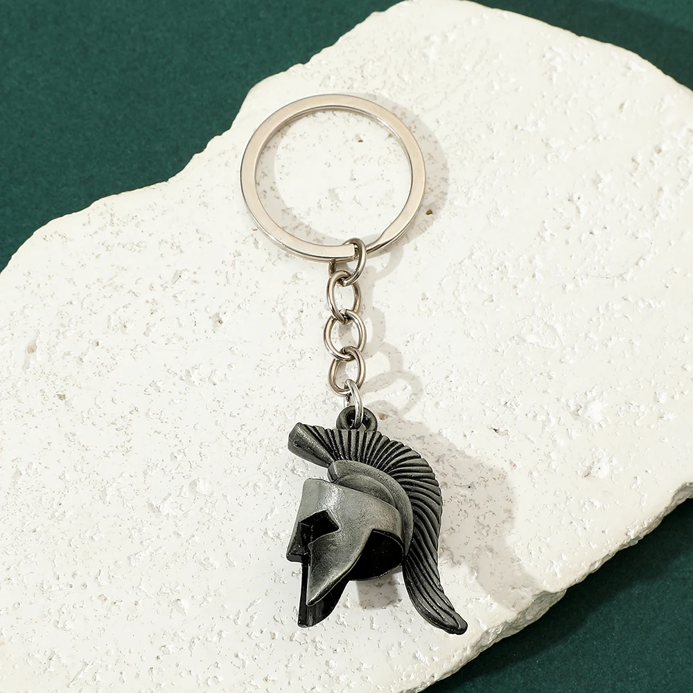 Ретро спартанский шлем кулон брелок модный тренд рюкзак для мужчин женщин