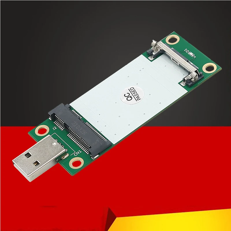 

Mini PCIE to USB2.0 Network Adapter Riser with SIM Card Slot for 3G/4G/WWAN/LTE Network Module Wireless Mini-Card for Desktop PC