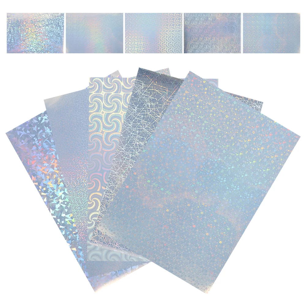 

30 Sheets Of Water Proof Holographic Sticker Holographic Film Holographic Sticky Sheets Holographic Paper