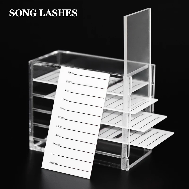 Eyelash Extension Storage Box Eyelash Extension Organizer Acrylic Lash Plate Storage Organizer Holder Eyelash Extension Tools