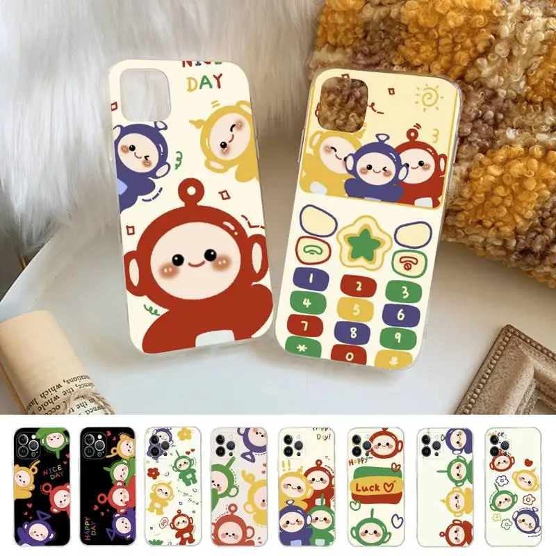 

Lovely T-Teletubbies Phone Case For iPhone 14 11 12 13 Mini Pro XS Max Cover 6 7 8 Plus X XR SE 2020 Funda Shell