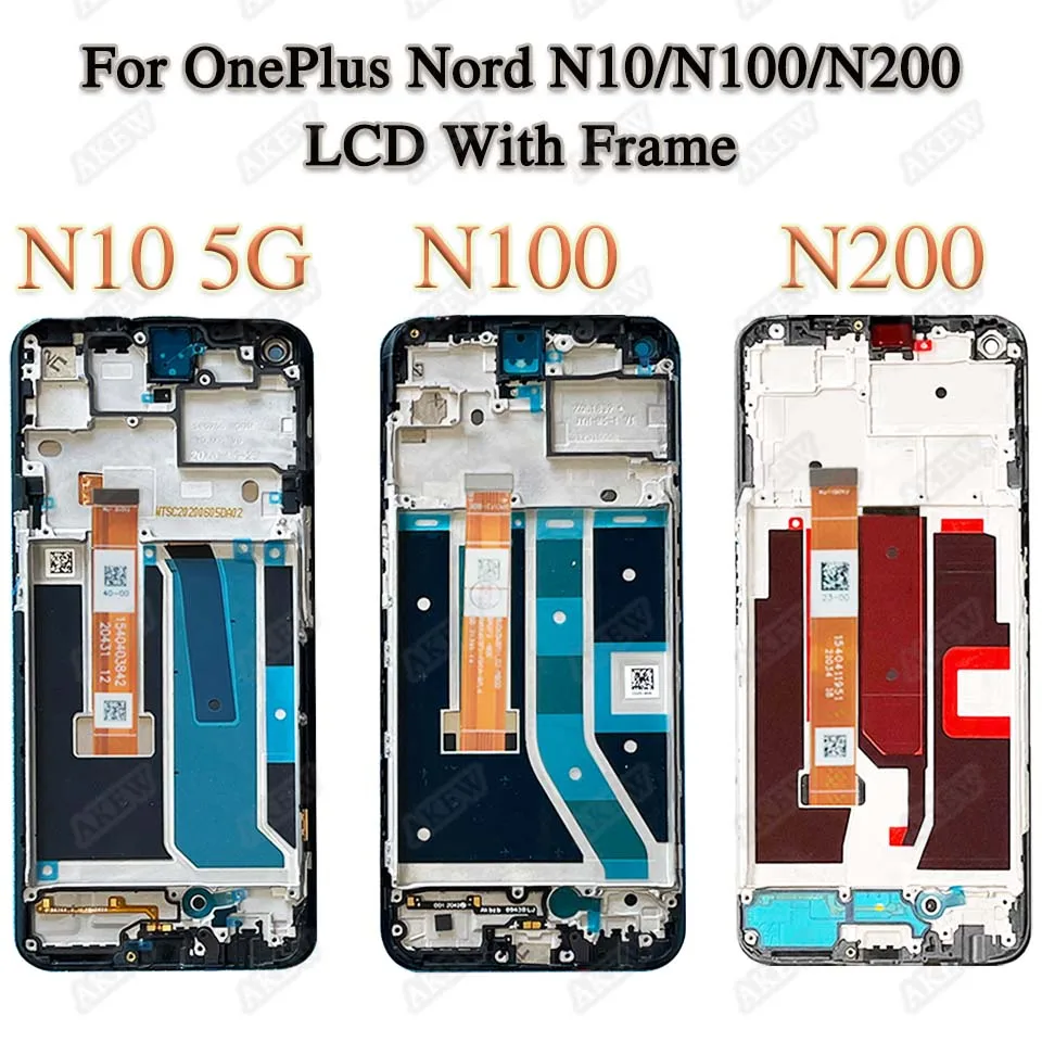 Фото Оригинальный сенсорный экран 6,49 дюйма для OnePlus Nord N10 5G LCD дисплей One Plus N100 N200 BE2013 BE2029 дигитайзер в сборе для замены №4