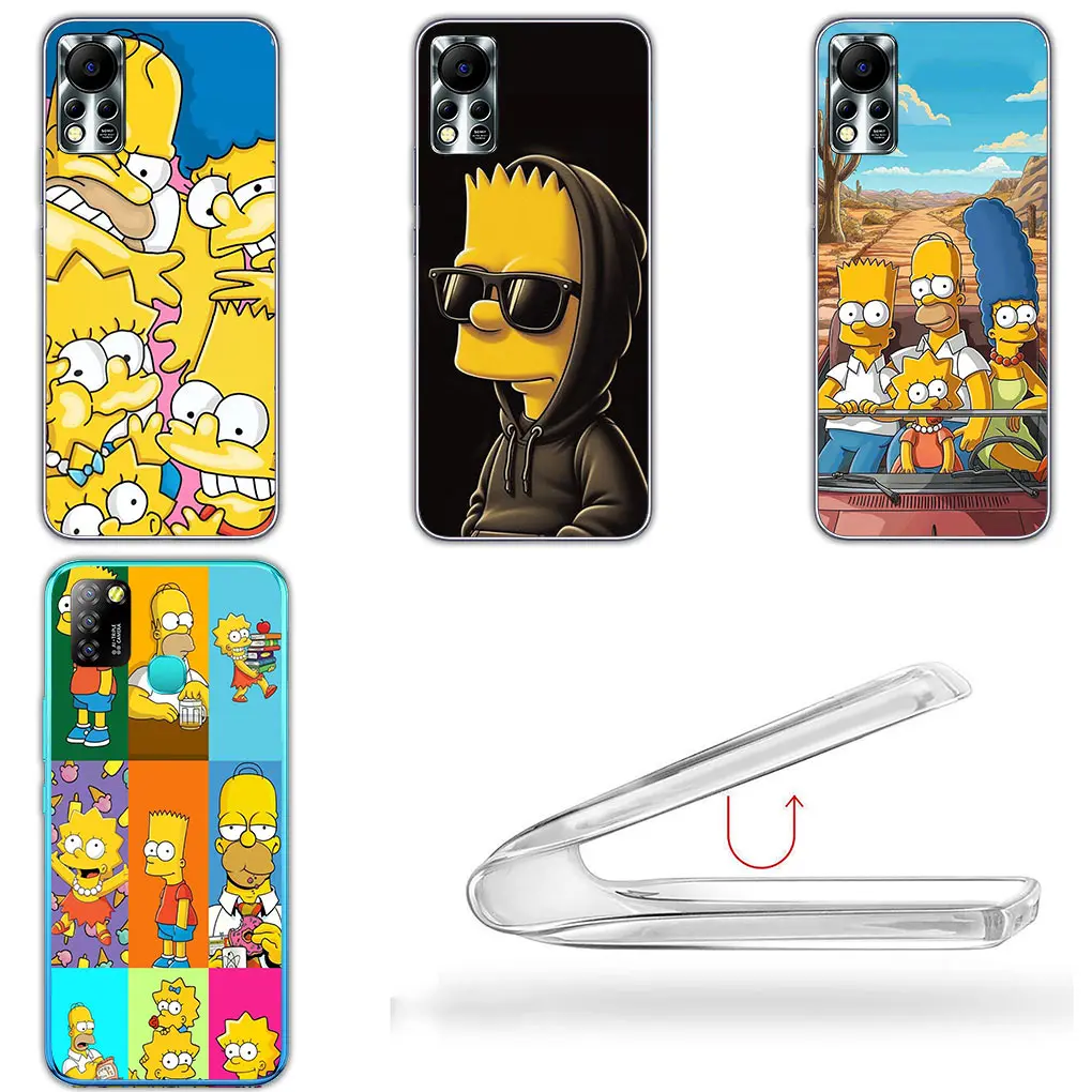 The Wallpaper S-Simpsons-Anime Casing for Samsung Galaxy A04 A14 A23 A34 A54 M23 M33 M52 M53 M30S M31 M51 A06 A16 Cover Case
