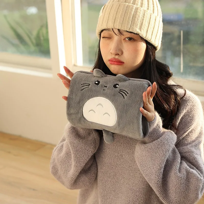 

Winter Hand Warmer 220V 420W Rechargeable Safety Keep Warm Electric Hot Water Bottle Bag Fluff Hands Warmers with