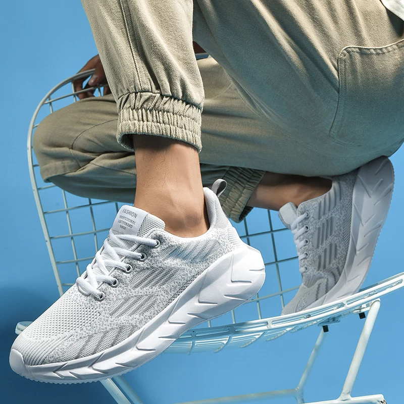 Мужская повседневная обувь сверхлегкие кроссовки модные мокасины теннисная