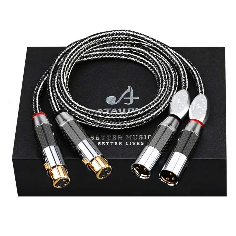 

ATAUDIO новый Hi-End XLR аудио кабель штекер-гнездо xlr штекер сплиттер аудио сбалансированный кабель HIFI XLR кабель