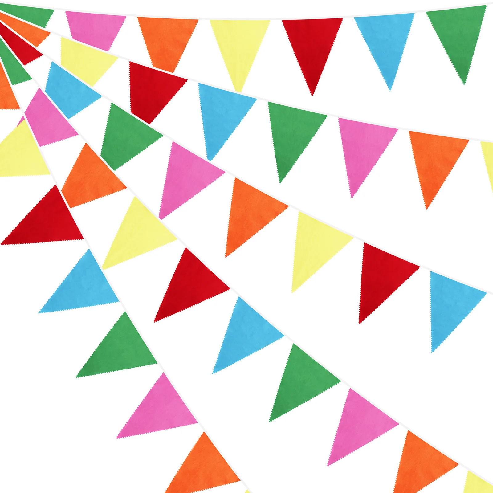 

10M/33Ft Multicolor Bunting Banner Wedding For Birthday Baby Shower Party Decor Pennant Festival Outdoor Decoration
