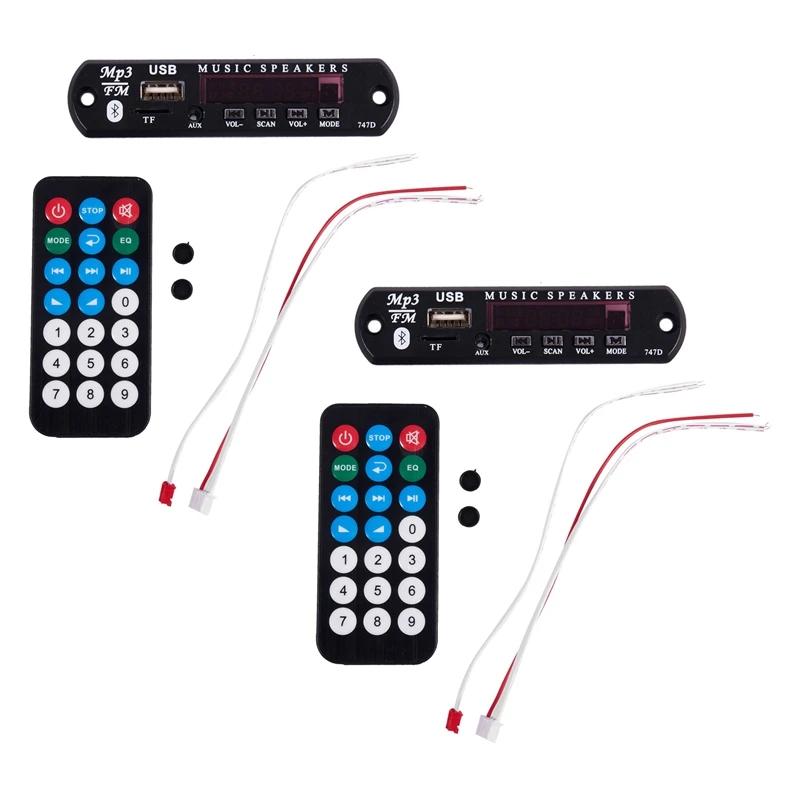 

HFES 2X беспроводной Bluetooth дистанционный Mp3 Wma декодер плата аудио модуль USB TF радио DC12V