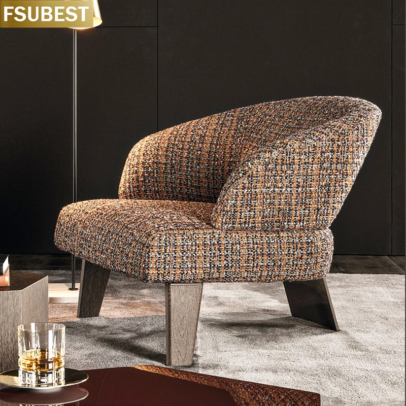 

FSUBEST Italian Modern Designer Office Leather Chair Reading Chair Cadeira Chaises Silla Krzeslo Living Room Fotele Fotel