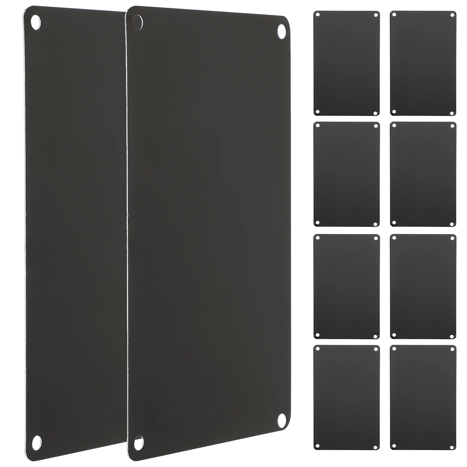 

10 Pcs Printing Name Sign DIY Accessory Printing Door Plate Aluminum Name Sign Multi-function Door Plate