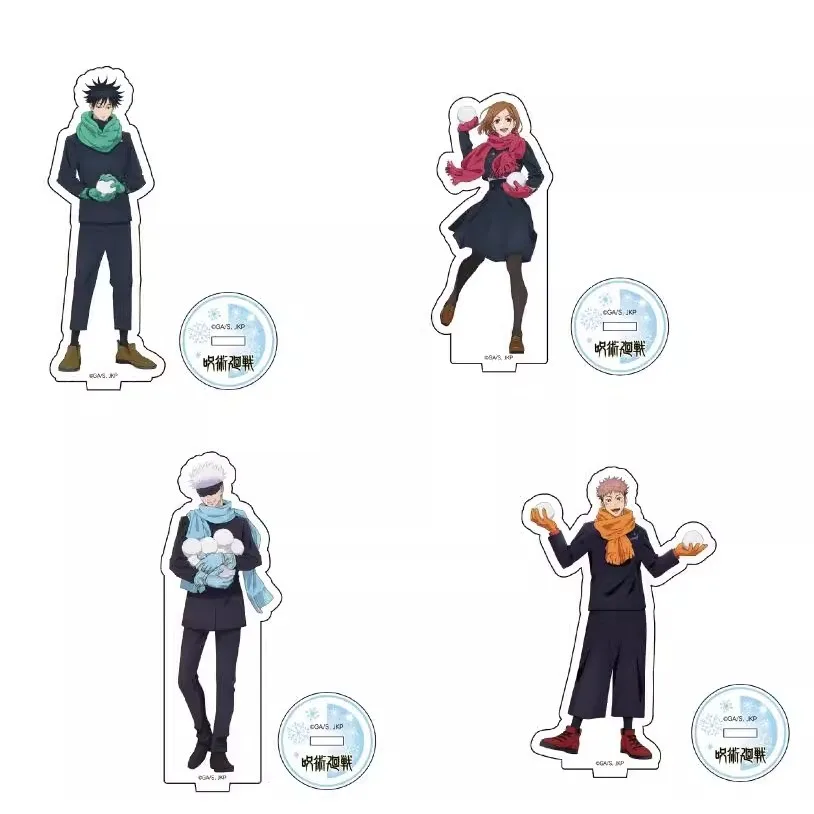 Аниме Gojo Satoru Fushiguro Megumi Kugisaki Nobara Yuji Itadori акриловая кукла-подставка фигурка модель