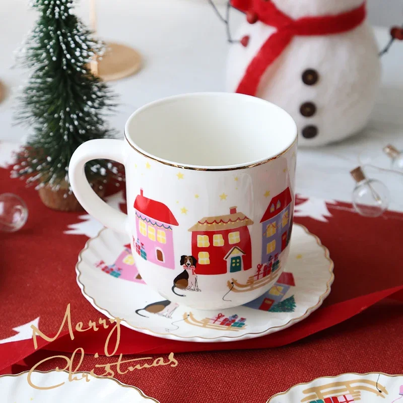 Креативная Рождественская посуда обеденная тарелка девушка сердце ручная