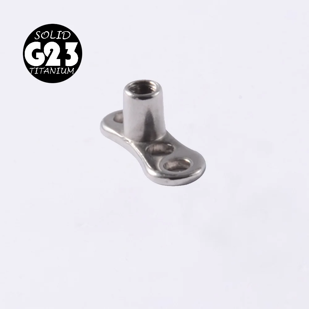 20pcs G23 твердый Титан и хирургическая сталь ДЕРМАЛЬНАЯ кожа дермальный якорь