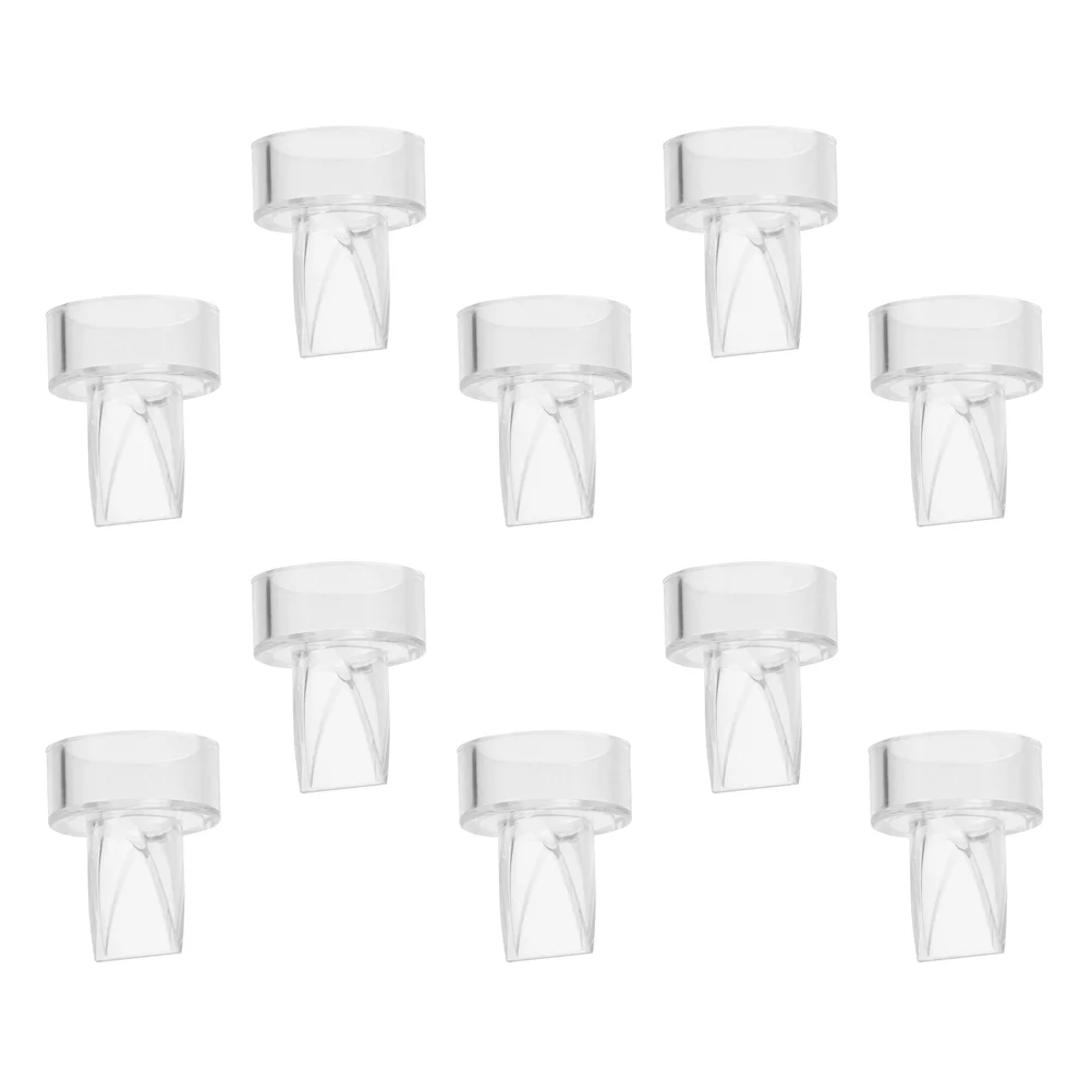 

10 Pcs Manual Breast Pump Accessories Women Duckbill Valves Wearable Silicone Parts Anti Backflow Pumps Silica Gel Baby