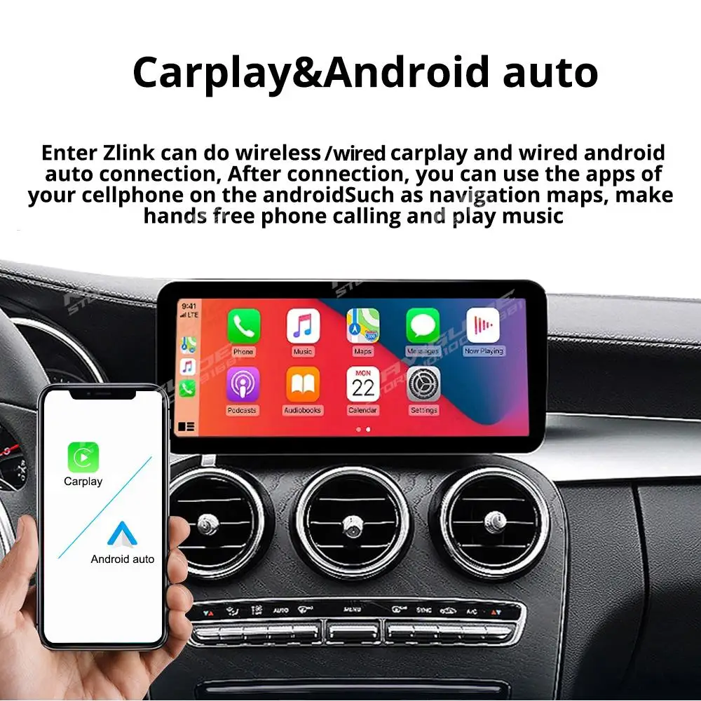 Автомобильный GPS-навигатор IDE Android12 экран Carplay радио для Mercedes W212 2009-2016 SIM GPS