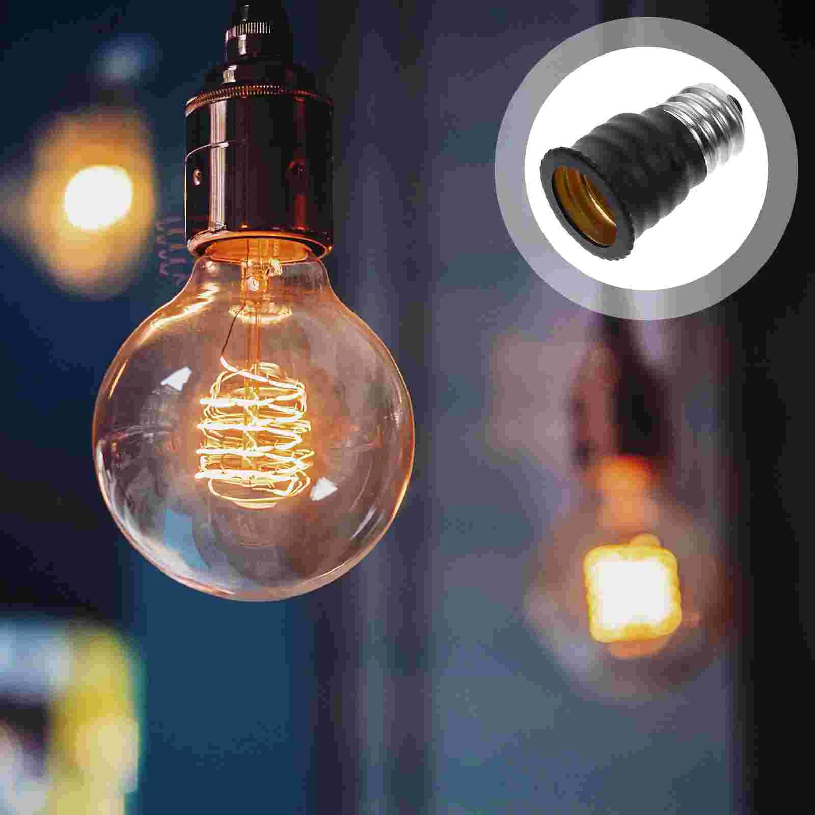 

15 Pcs Candelabra Light Bulbs E12 Conversion Lamp Head Socket Adapter E14 Holder