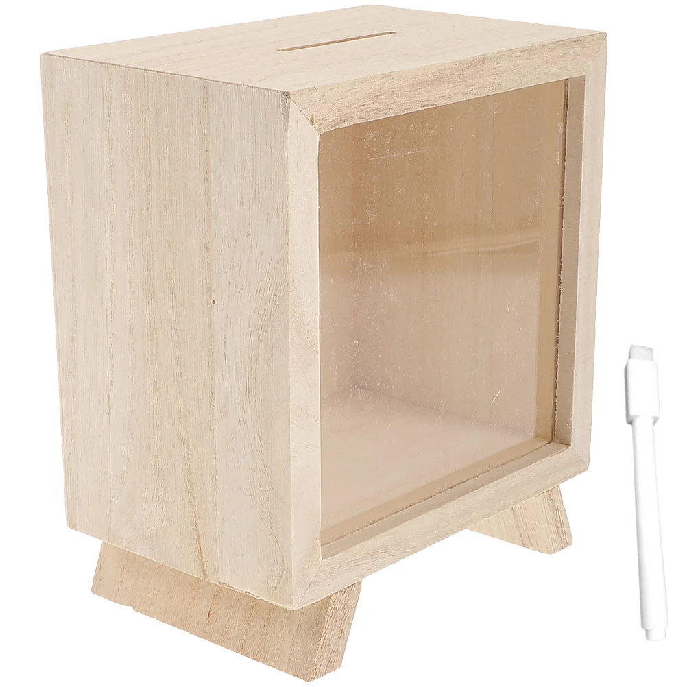 

Aldult Toys Counting Piggy Bank Photo Tip Jars Wood Coin Adults Child Bartender Banks Kids