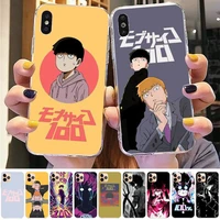 lvtlv mob psycho 100 anime phone case for iphone 11 12 13 mini pro xs max 8 7 6 6s plus x 5s se 2020 xr case