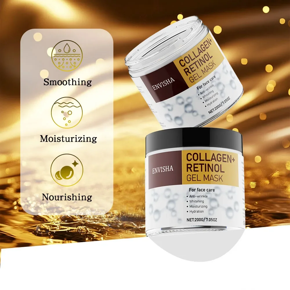 ENVISHA антивозрастной коллагеновый гель с ретинолом отшелушивающая маска морщины