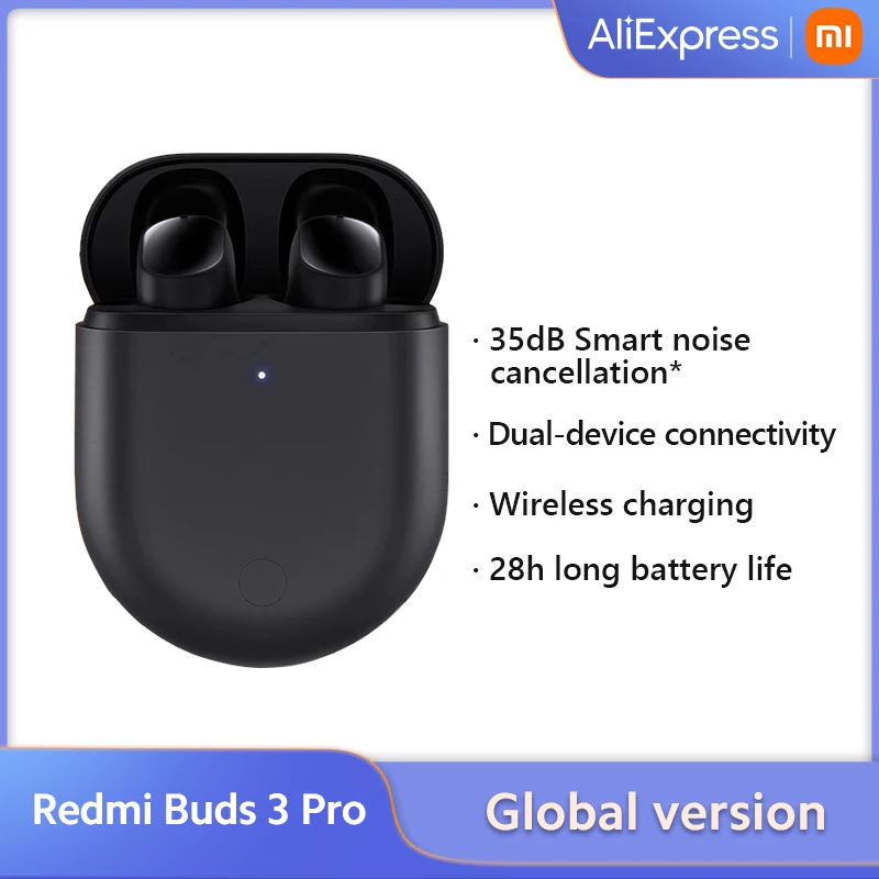 Global version Xiaomi Redmi Buds 3 Pro TWS Bluetooth Earphones Wireless headphones 35dB ANC Dual-device Redmi Airdots 3 Pro