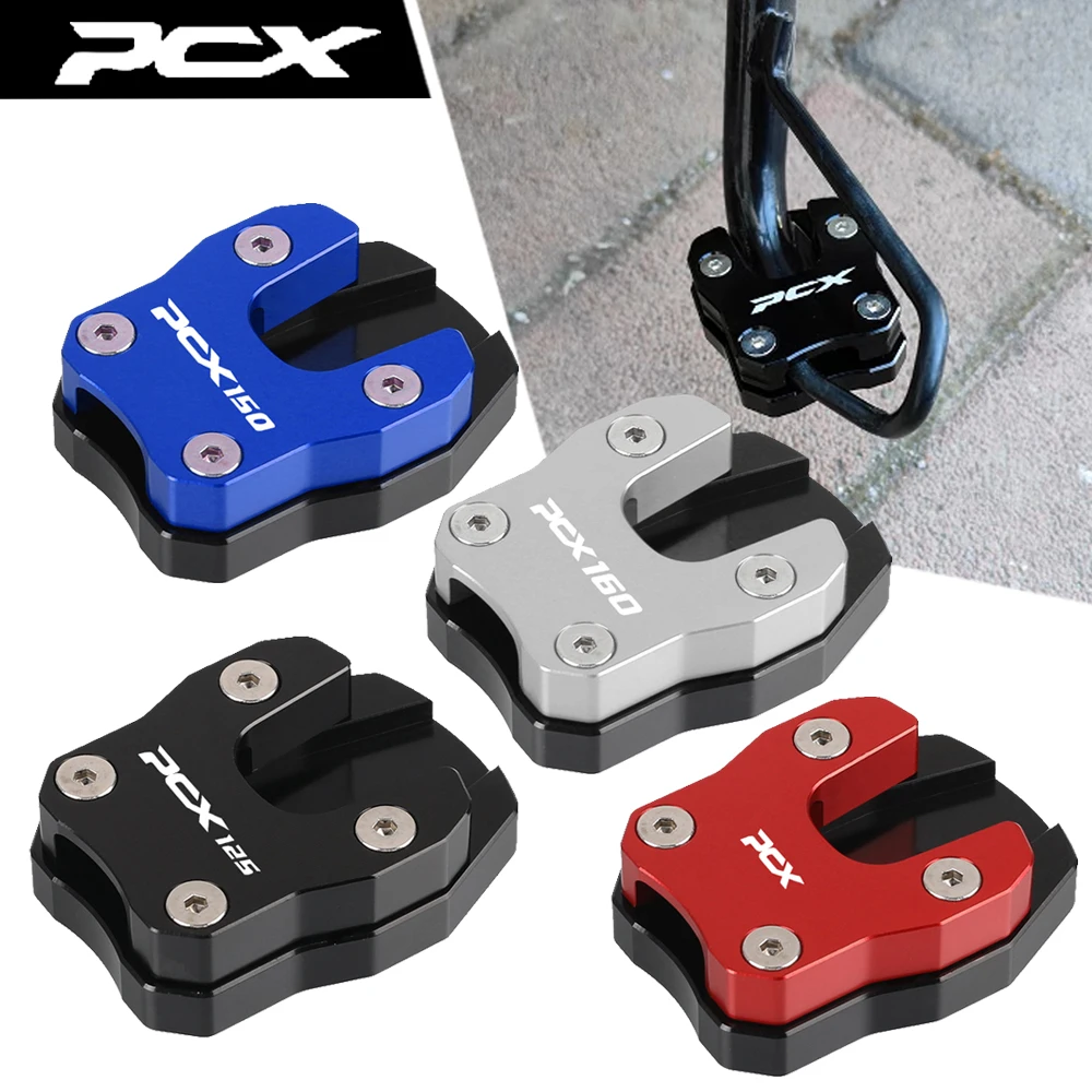 

PCX 125 150 160 2023 Motorcycle Side Stand Enlarger Sled Sidestand Kickstand Foot Pads For Honda PCX125 PCX150 PCX160 2016-2022