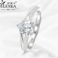 unique original double layer design s925 sterling silver zircon rings for women wedding jewelry ring party gifts for girls new
