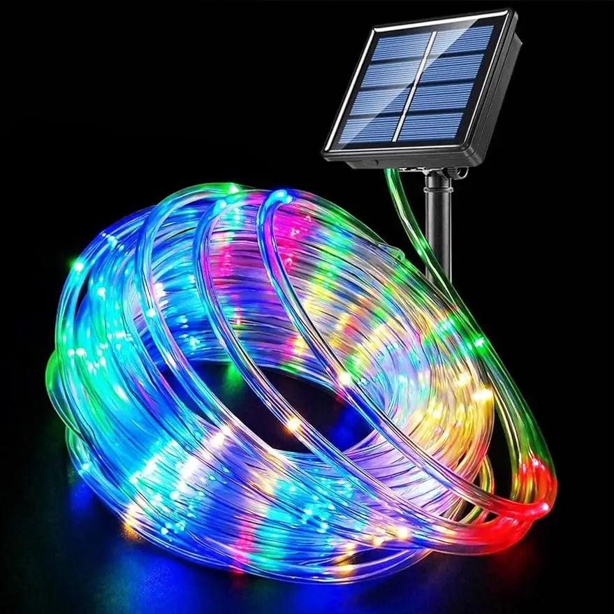 

Solar Rope Light LED Copper Fairy String Tube for Party Garden Porch Yard Home Wedding Christmas Halloween Holiday Decoration