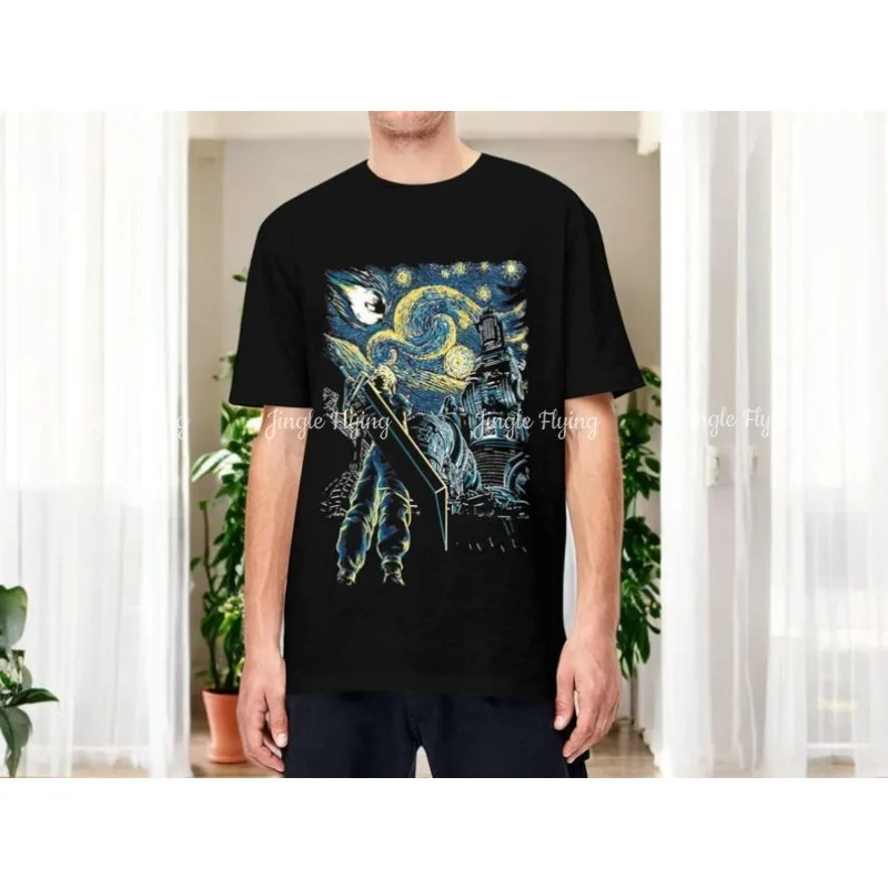 Футболка Звездный мако-реактор унисекс рубашка Final Fantasy 7 модный дизайн с рисунком