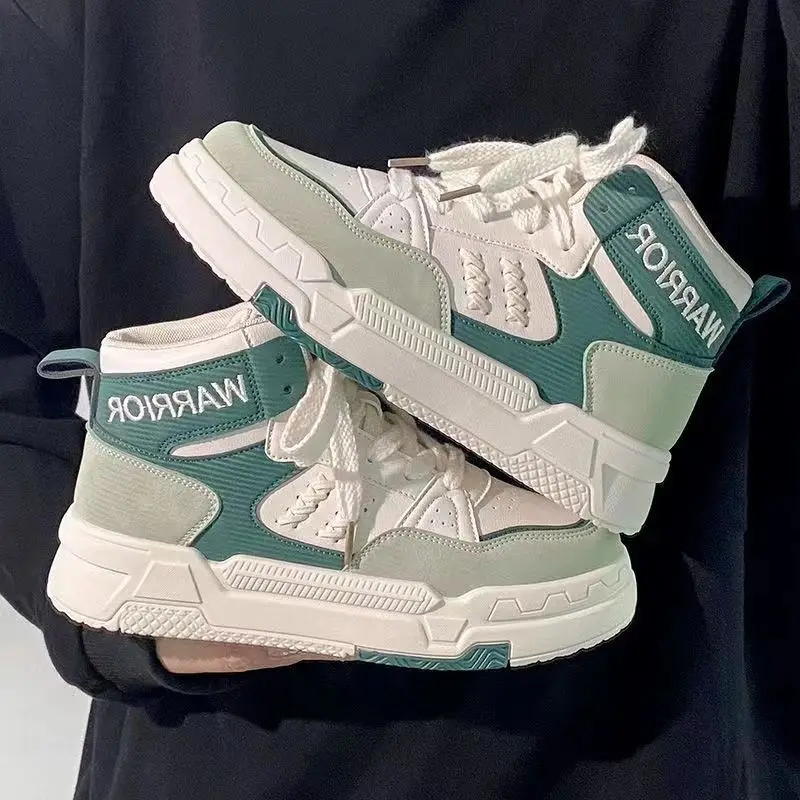 SHANPA High-top Womens 2022 Autumn and Winter Shoes Thick-soled Sneakers Casual All-match Korean Fashion Shoes Zapatillas Mujer