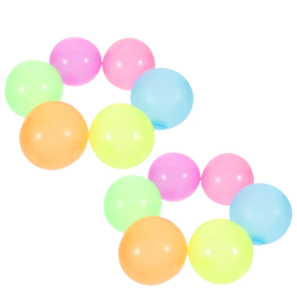 

12 Pcs Stress Ball Adults Vent Throwing Sticky Balls Glowing Ceiling Toys Fidget Squeeze Tpr Toss Child