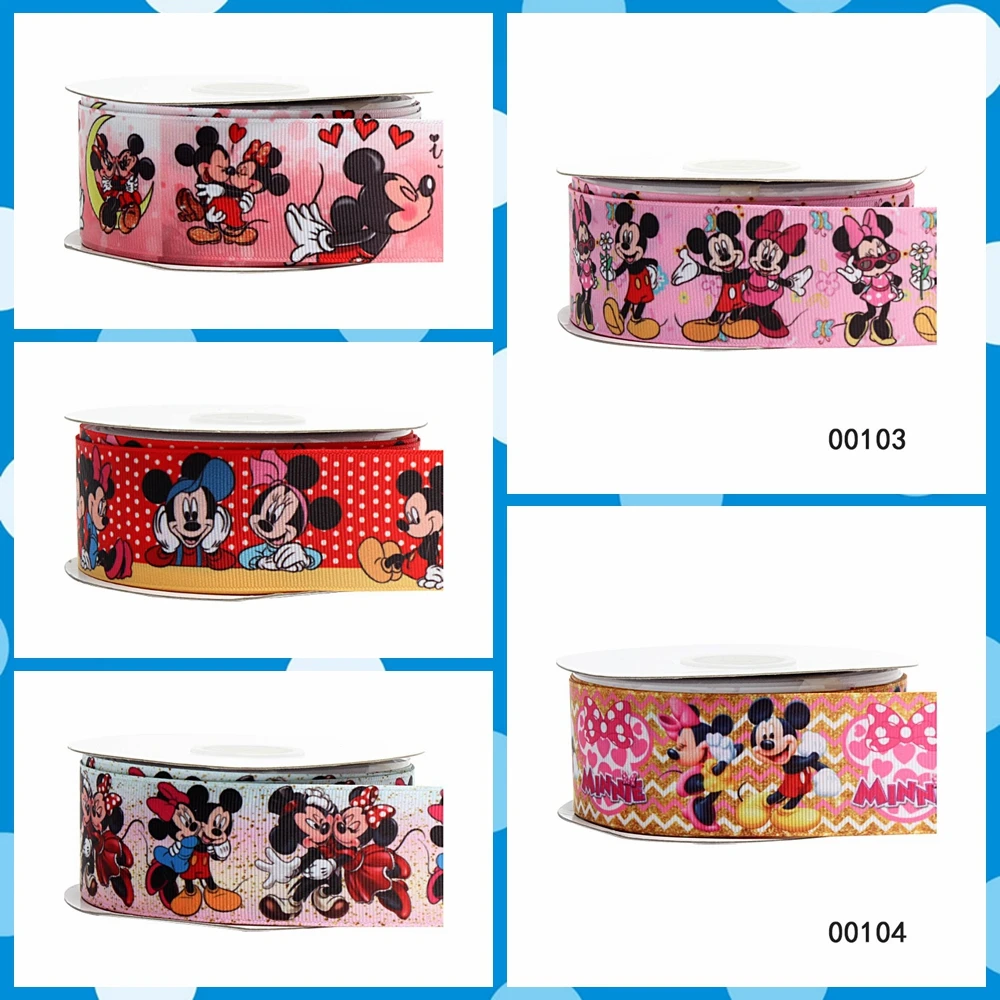Корсажная лента Disney с принтом Микки и Минни Маус банты для волос сделай сам